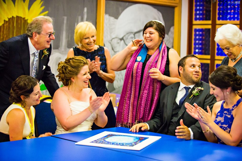 AVAM Jewish wedding ceremony ketubah signing