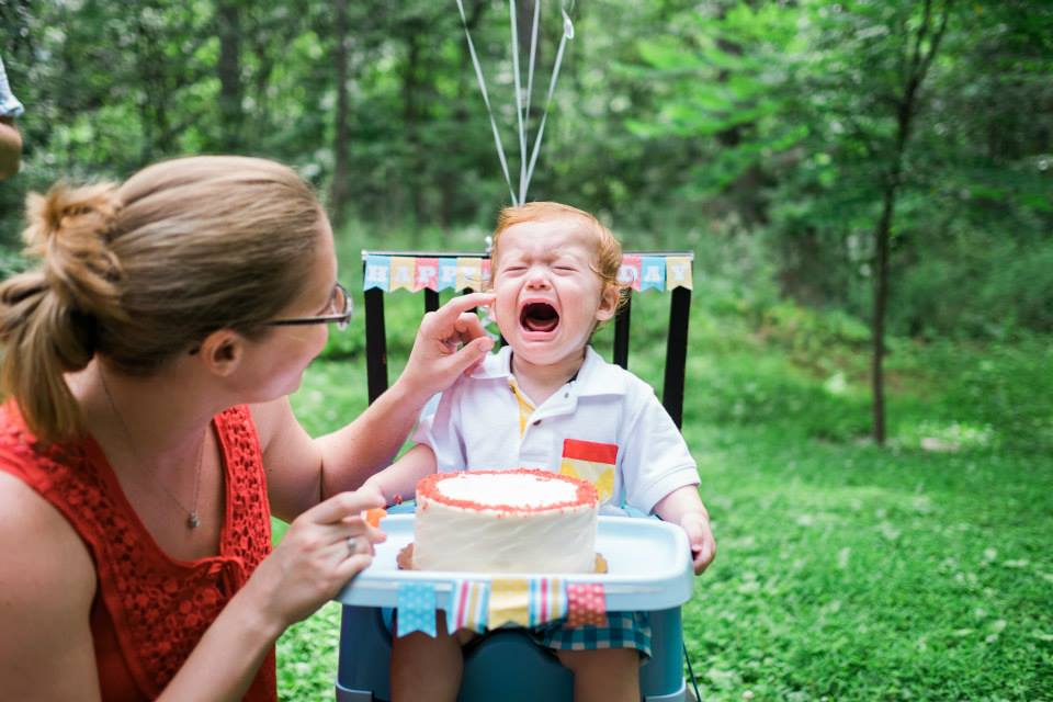 kids first birthday party smash cake